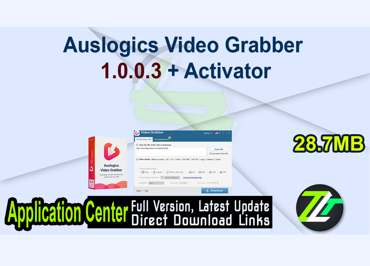 Auslogics Video Grabber 1.0.0.3 + Activator