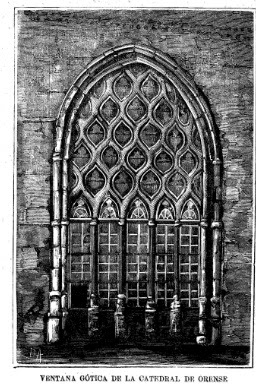 Ventá oxival da Catedral de Ourense