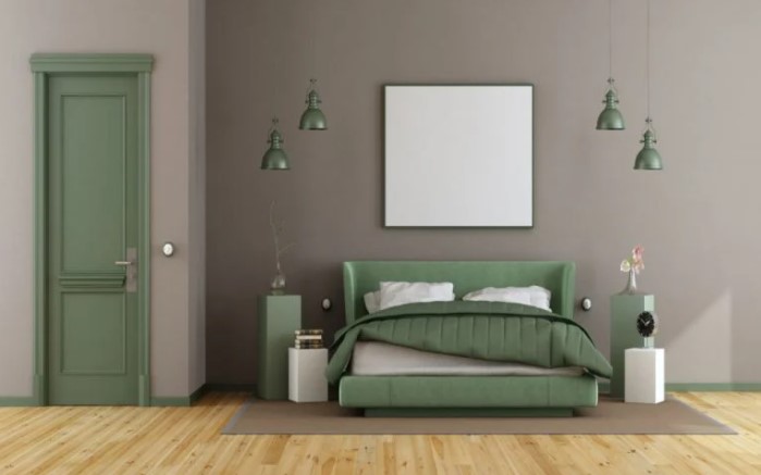 bedroom paint two colors