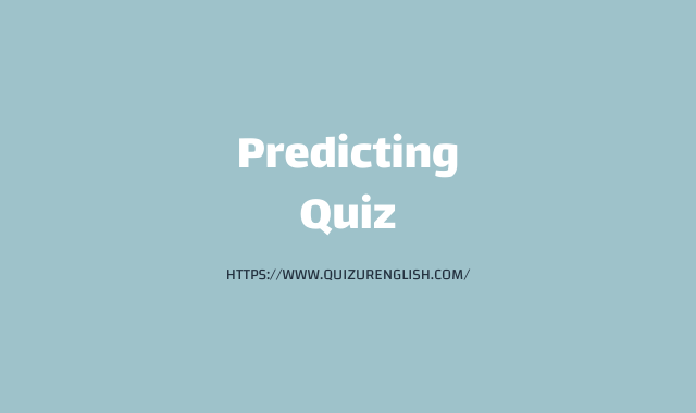 Predicting Quiz