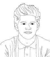 Niall Horan coloring page