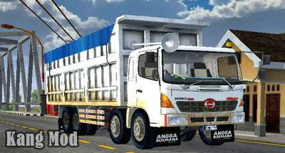 mod hino 500 dump flx 8x4 trinton