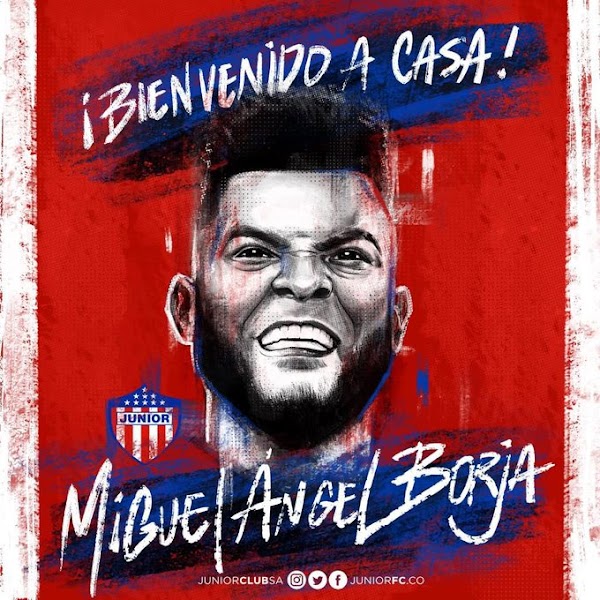 Oficial: Junior de Barranquilla, firma Miguel Ángel Borja