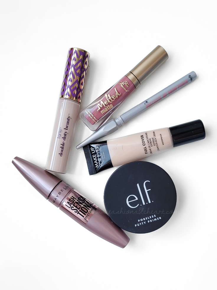 bblogger, bbloggers, bbloggerca, bbloggersca, canadian beauty bloggers, beauty blog, 2021 beauty favorites, top beauty of 2021, drugstore, high end, sephora, shoppers drug mart, makeup, tarte, shape tape concealer, maybelline, lash sensational, mascara, elf cosmetics, elf makeup, eyes lip face, e.l.f., putty primer, make up for ever, mufe, full cover, too faced, melted matte, benefit, precisely my brow pencil