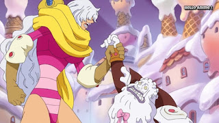 ワンピースアニメ WCI編 843話 スムージー オペラ | ONE PIECE ホールケーキアイランド編