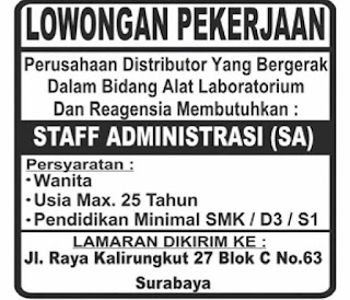 Iklan baris lowongan kerja