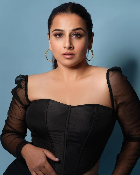 Actress Vidya balan in black dress photoshoot