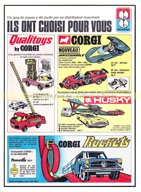Publicités Corgi 1969