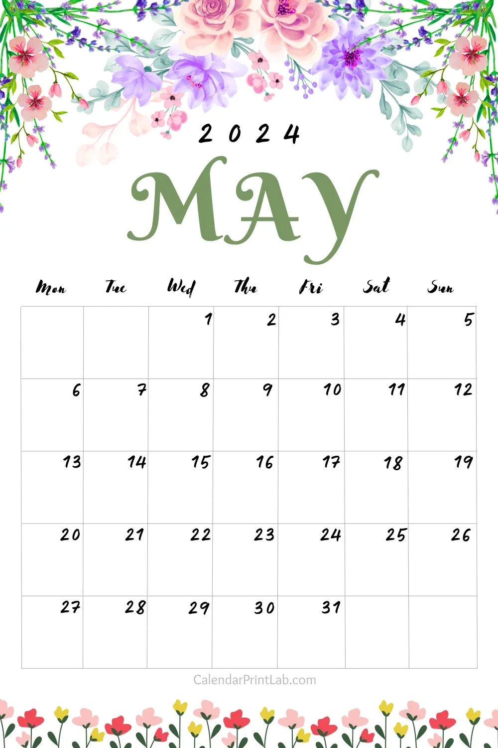 May 2024 Floral Calendar