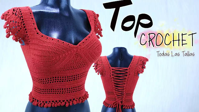 COMO TEJER GRATIS Top De Moda a Crochet