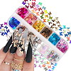 CAVAD Butterfly Nail Art Glitter Sequins 12 Colors 3D Holographic Butterfly Nail Decals Flakes for Acrylic Nails Manicure Paillettes Ultrathin Glitters Nail Art Supplies for Women Nail Art Decoration