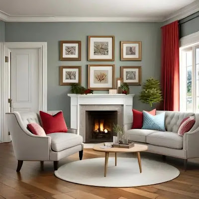 Christmas Living Room Background