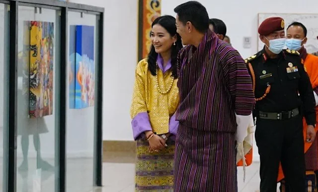 King Jigme Khesar Namgyel Wangchuck and Queen Jetsun Pema attended the formal inauguration of the A5-JKW Drukair Aircraft