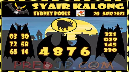 Prediksi Sydney Kalong Keramat Kamis 20-Apr-2023