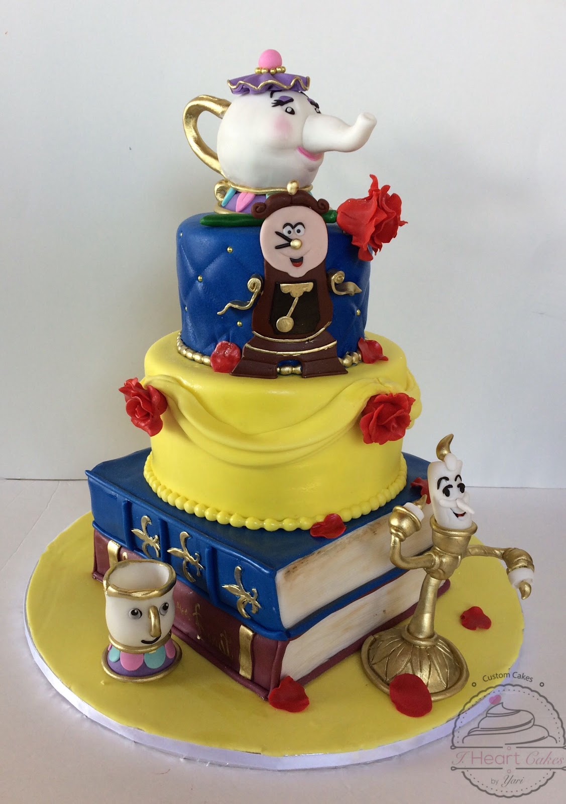 beauty and the beast cakes