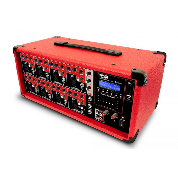 Descubra a Mesa De Som Amplificada 8 Canais Novik Neo NVK 8500BT