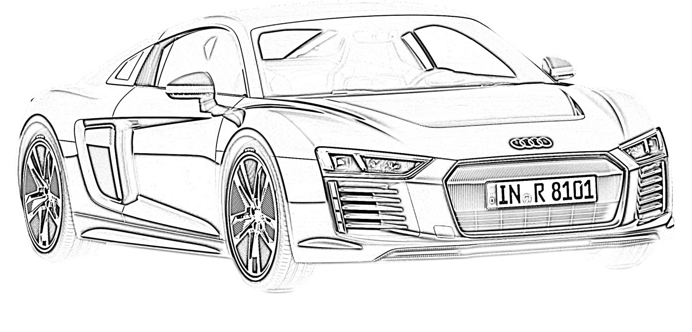 Free Sports Car Coloring Pages For Kids