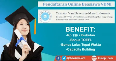  adalah sebuah yayasan pribadi dengan misi mendukung pendidikan masyarakat Indonesia Pendaftaran Beasiswa VDMS / VDMI 2023-2024 Untuk Mahasiswa D3 D4 S1