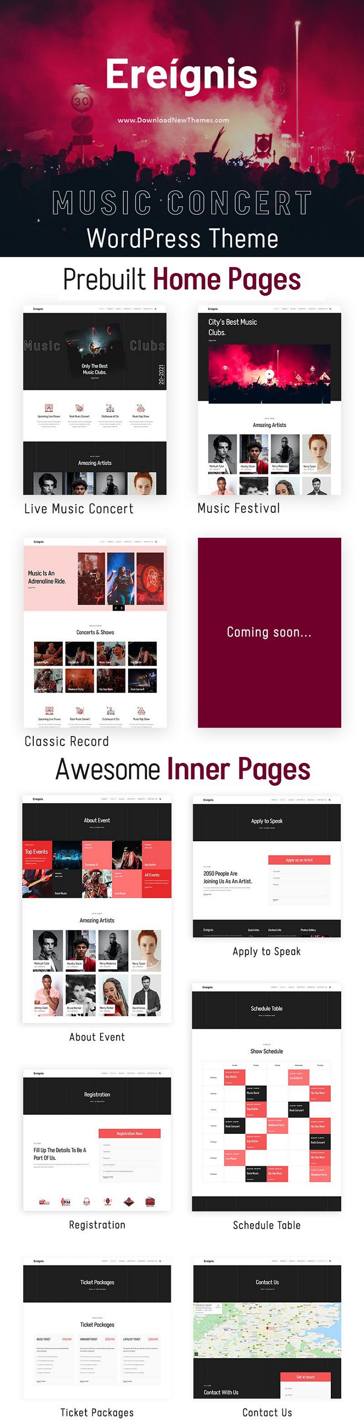 Ereignis - Music Concert WordPress Theme