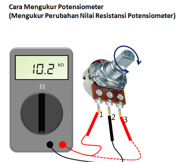 mengukur potensiometer