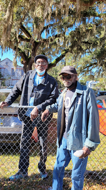 James Jackson and Thomas Ford TK civil rights activists at the 2022 Silent march in St. Augustine