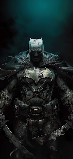 Sleek Ai generated image of Batman. Use as wallpaper on your Phone.
