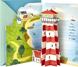 Hallmark Paper Wonder Fathers Day Card for Dad (Lighthouse)