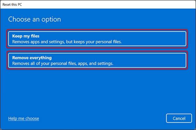 أعد ضبط جهاز الكمبيوتر الخاص بك في نظام التشغيل Windows 11