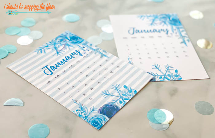 Calendar Printables for January