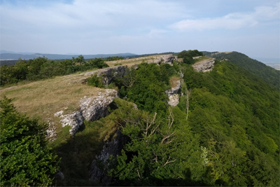 Amplia panorámica por el cordal