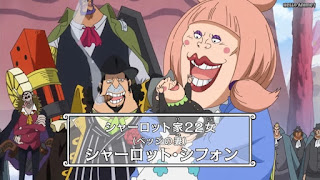 ワンピースアニメ WCI編 795話 シフォン Charlotte Chiffon | ONE PIECE Episode 795