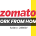  12th Pass Job - Zomato Work From Home Job | Earn around ₹28,890 per month at home