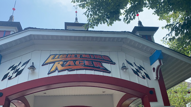 Hersheypark Lightning Racer Wooden Roller Coaster Ride Entrance