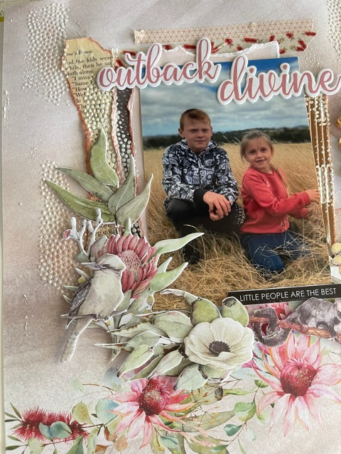 Scrapbooking Layout Idea Using Uniquely Creative - Outback Divine Collection