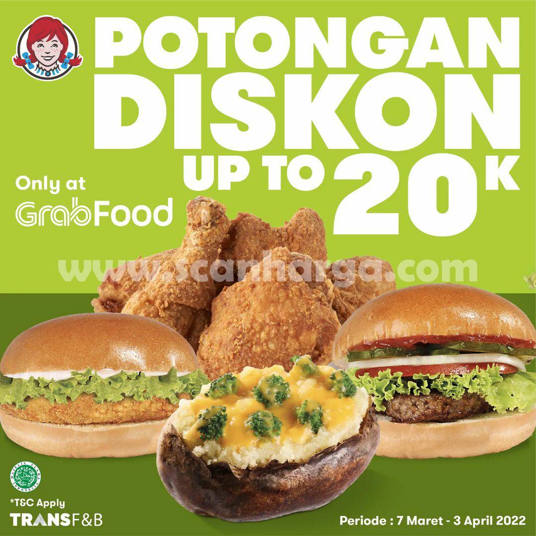 Promo Wendys Terbaru Diskon 7 Maret - 3 April 2022