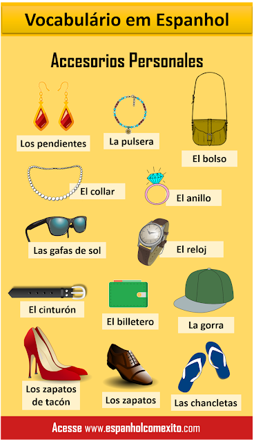 Acessórios em espanhol