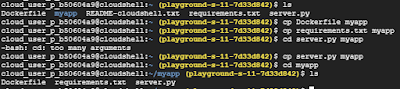 Change directory to myapp using cd myapp Build your first container image  See all the images created using Get the container id with below command To see all running containers use docker ps Test the application using curl command Check whats there in containers using Enable google container registry api 🡪 enable  Now we can tag the image and push in container registry gcr.io algaestudy klassroom.algaeservice  algaeservices