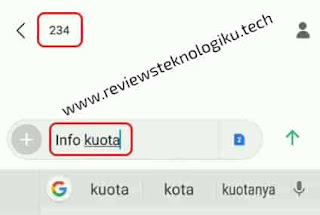 cek kuota tri lewat  sms