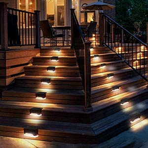 Deck fence stair solar lamp