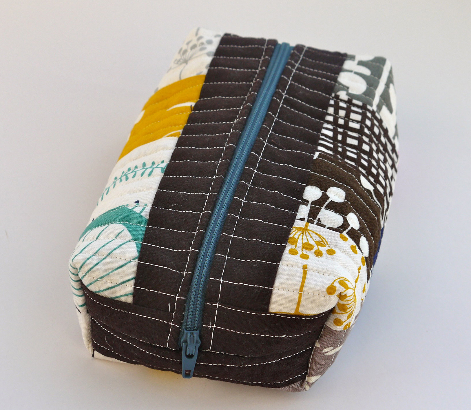 DIY Zippered Box Pouch Tutorial