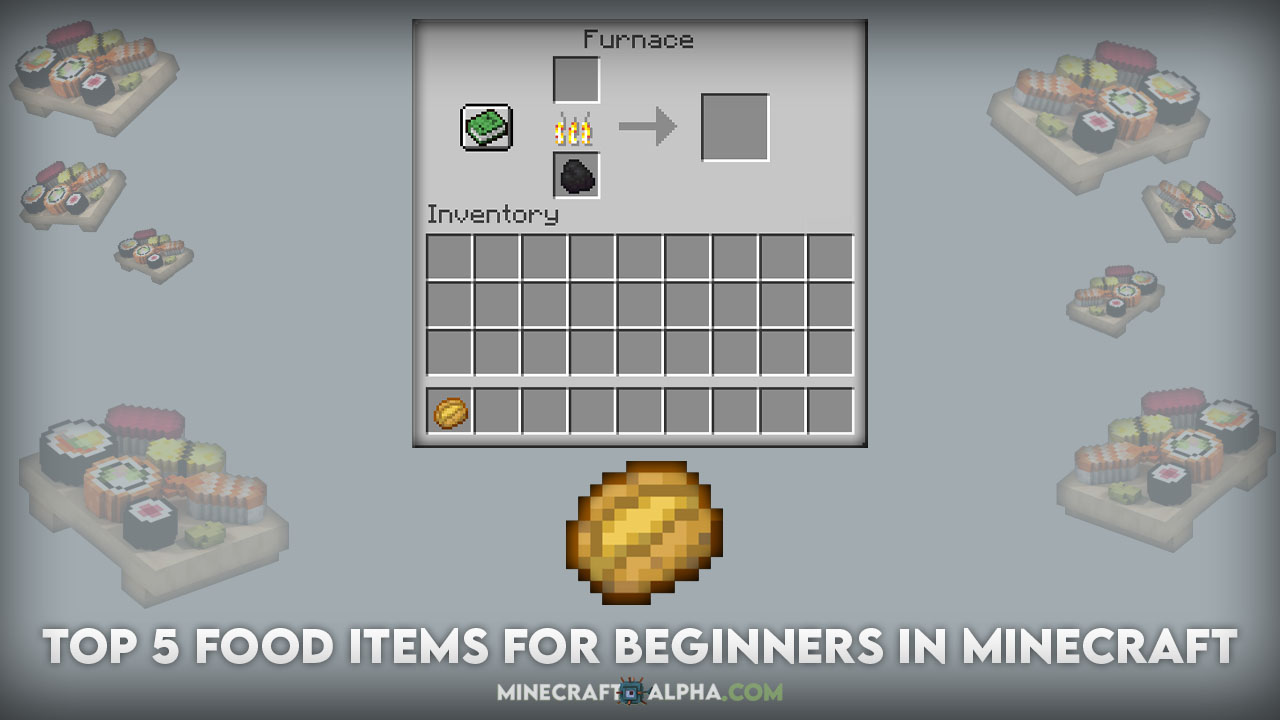 Top 5 Food items for beginners in Minecraft
