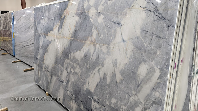 Ijen Blue Quartzite Slab NYC