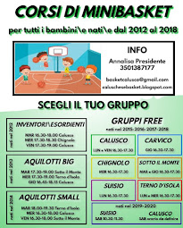 CORSI MINIBASKET: TUTTI GLI ORARI DEFINITIVI