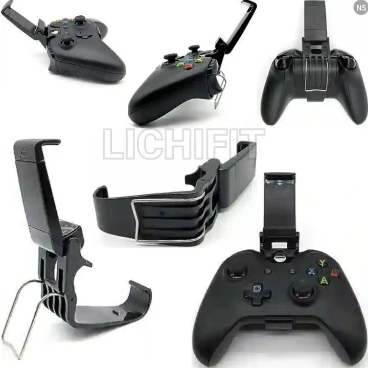 Lichifit Gamepad Holder and Phone Mount: Foldable Mobile Bracket for Xbox One Controller and Gaming Smartphones