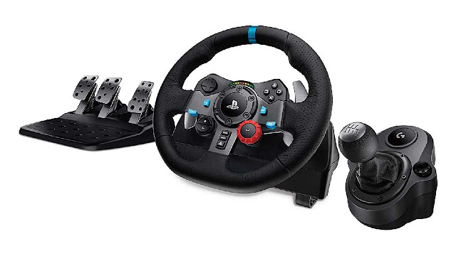 Logitech G29 Driving Force Race Wheel + Logitech G Driving Force Shifter Bundle