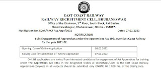 East Coast Railway Recruitment 2022 756 Apprentice Posts