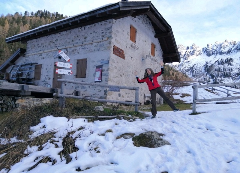 Io al Rifugio Caldenave - 19 novembre 2021