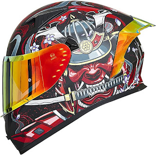 ILM Motorcycle Helmet Full Face with Pinlock Compatible Clear&Tinted Visors and Fins Street Bike Motocross Casco DOT