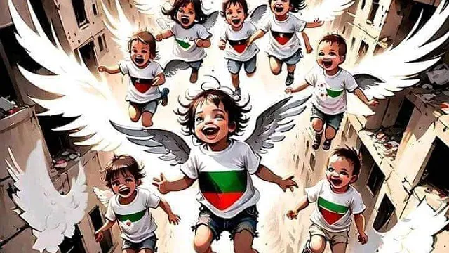 قصف اسرائيل الأطفال في فلسطين عار على كل عربي