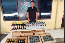 Sita 79 Botol Miras, Warga Kecamatan Kunir Diamankan Polisi